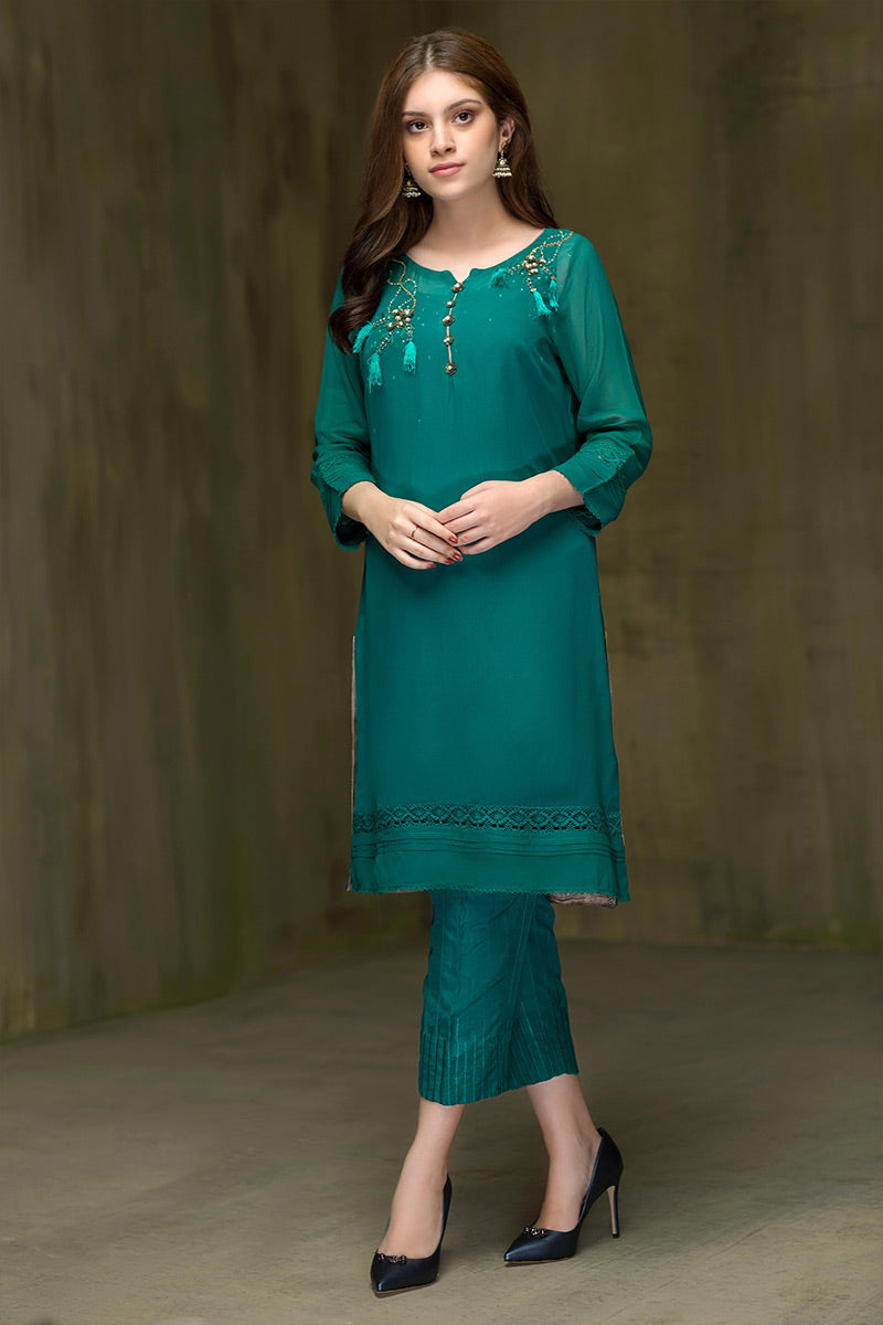deep sea green color dress Gabriella Dress