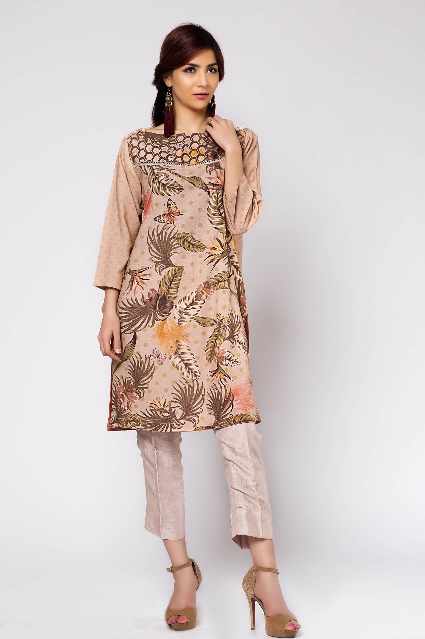 Peach Flower PF-CT-D1 (Unstitched)