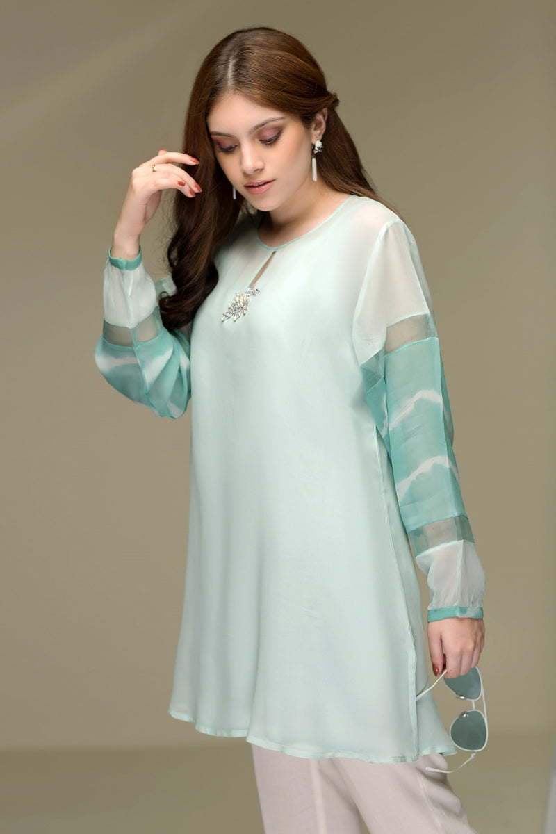 Iced Mint Shibori