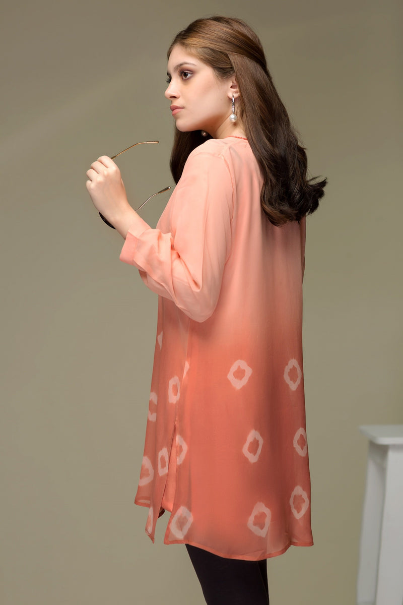 Peach Boondi Shibori