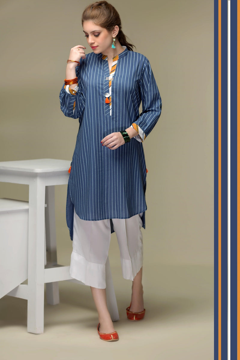 Stripe Hype – Navy Blue
